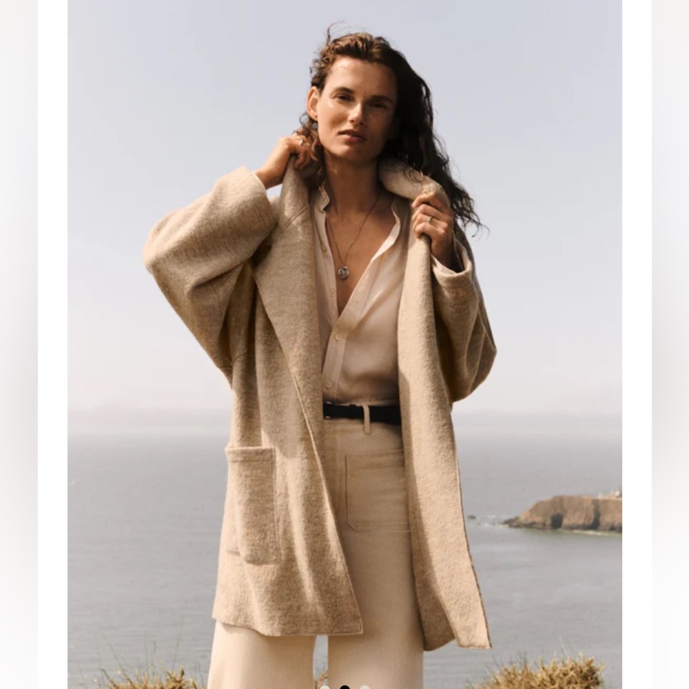 Buck Mason Felted Wool Blanket Coat sz S